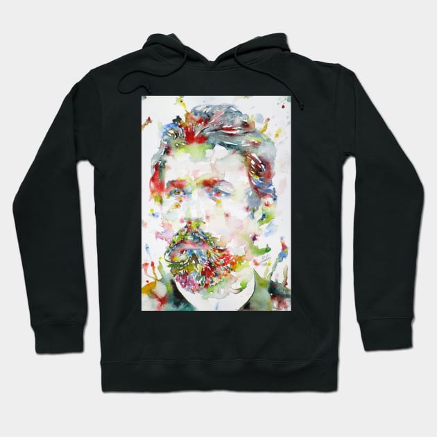 ANTON CHEKHOV - watercolor portrait.2 Hoodie by lautir